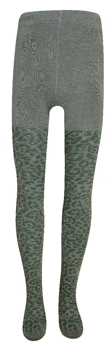 Katoenen kinder maillot met panterprint Olive
