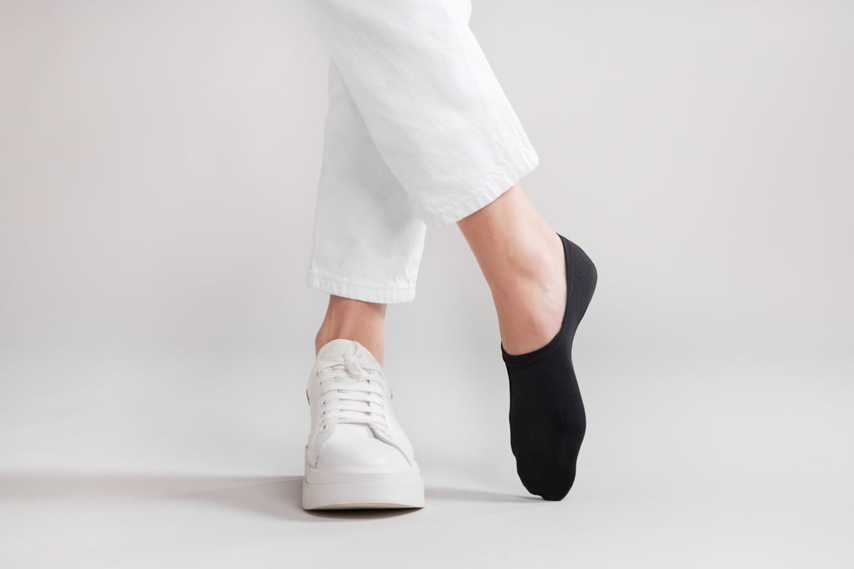Sneakersokken van biologisch katoen 2 pack