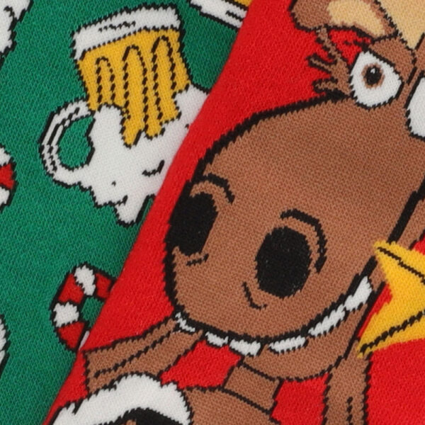 Apollo heren kerstsokken Rendier 2-pack - Afbeelding 2