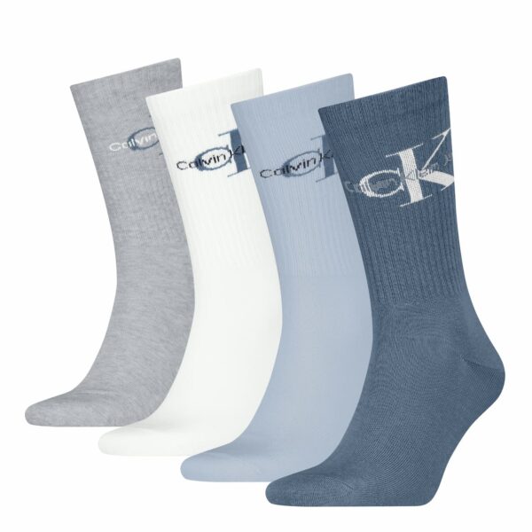 Calvin Klein heren sokken giftbox logo 4-pack - Afbeelding 2