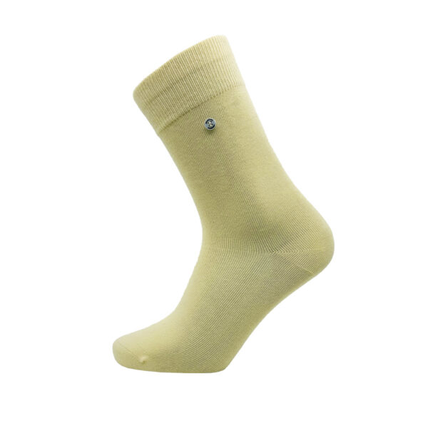 Unisex katoenen sokken lichtgeel