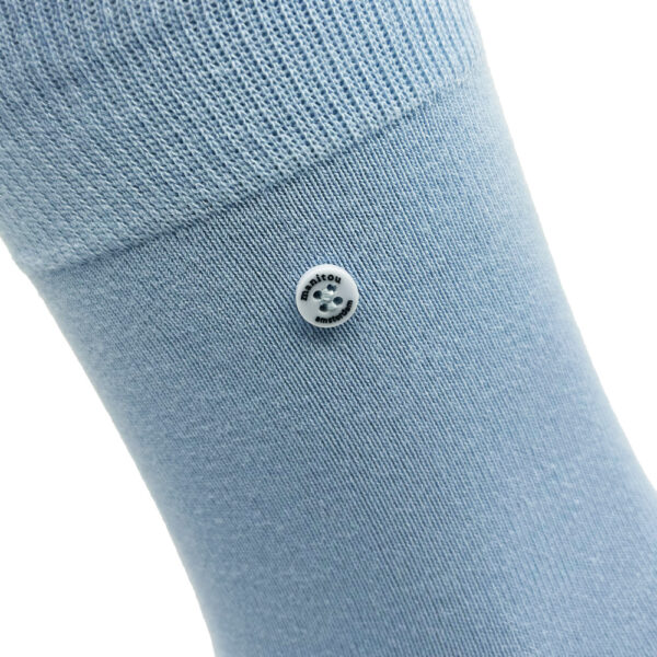 Unisex katoenen sokken lichtblauw - Afbeelding 2