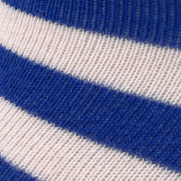 Unisex gestreepte sokken blauw en poederroze - Afbeelding 3