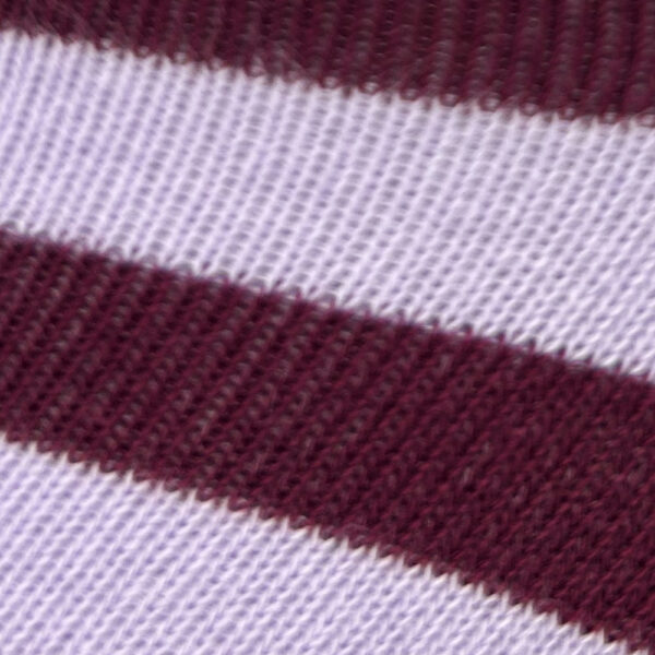 Unisex gestreepte sokken bordeaux en oudroze - Afbeelding 3