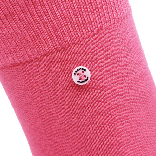 Unisex katoenen sokken fuchsia - Afbeelding 2