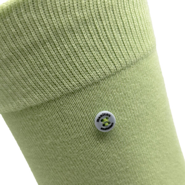 Unisex katoenen sokken lichtgroen - Afbeelding 3