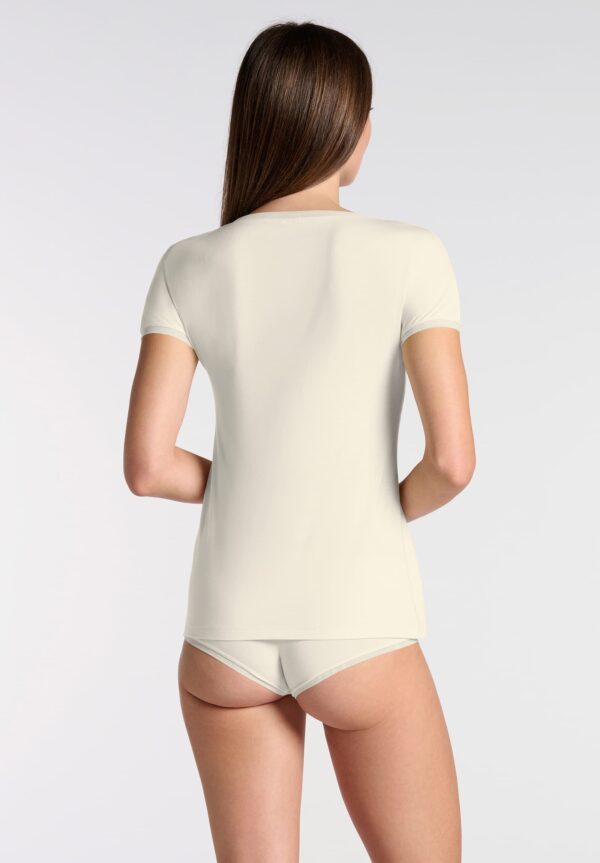 Perfect line modal t-shirt met v-hals - Afbeelding 3