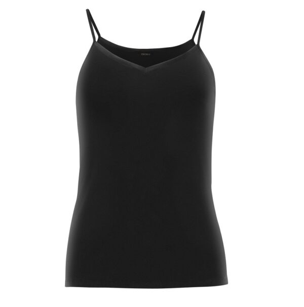 Perfect line cotton top – satijnen rand