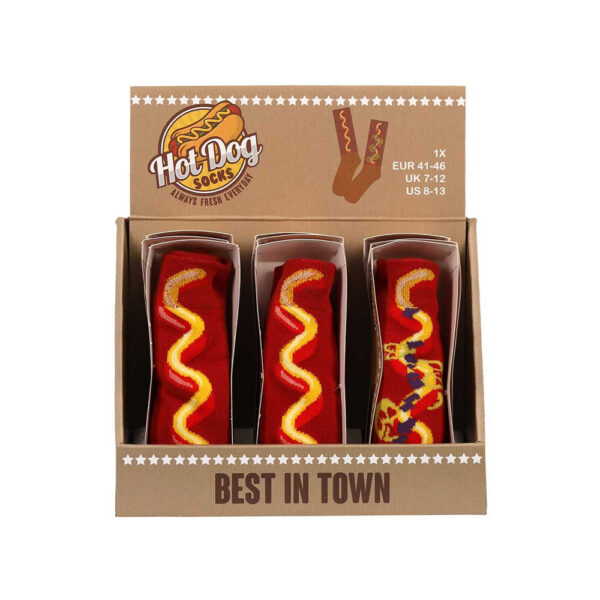 Unisex Hotdog sokken in cadeauverpakking - Afbeelding 8