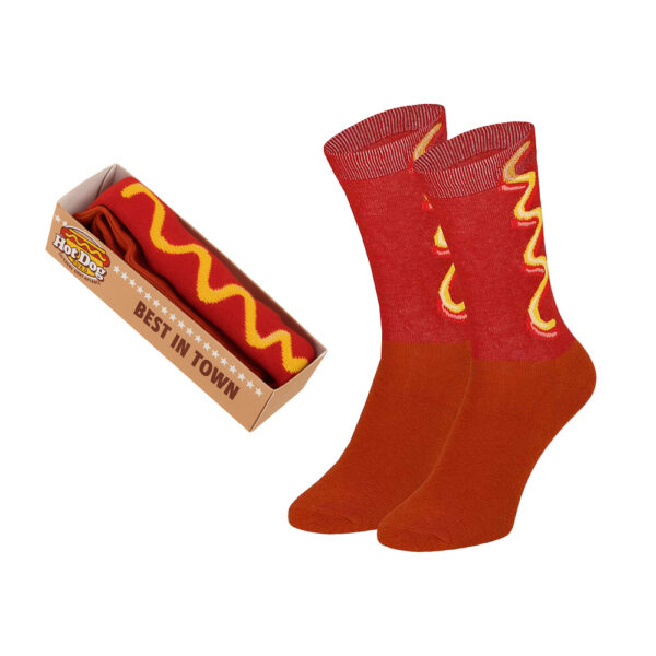 Unisex Hotdog sokken in cadeauverpakking